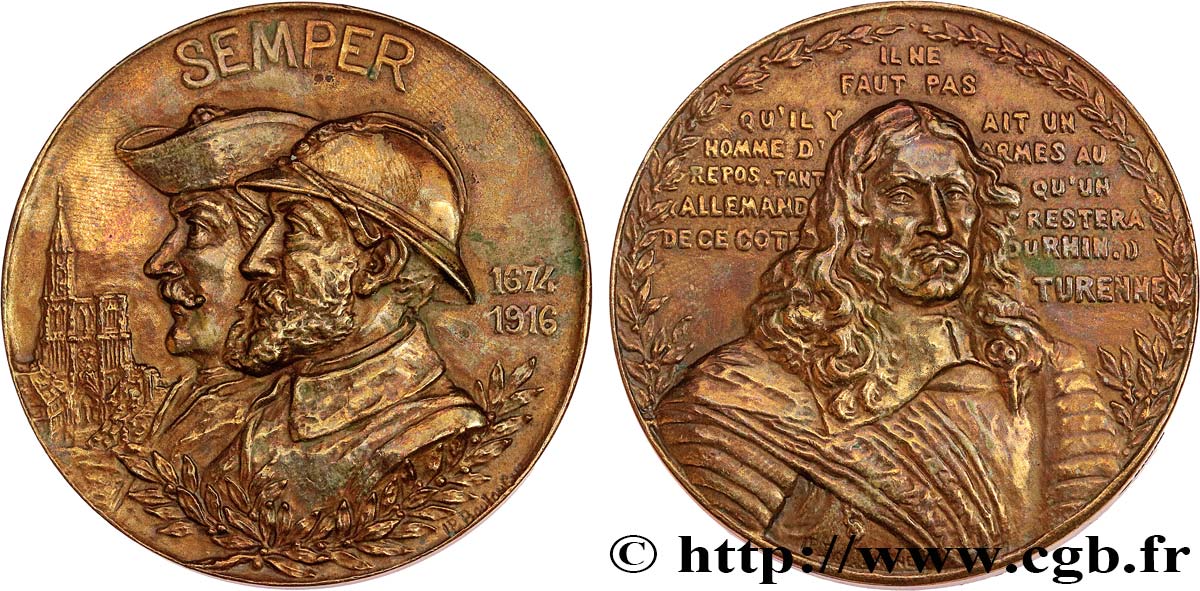 III REPUBLIC Médaille, Semper XF