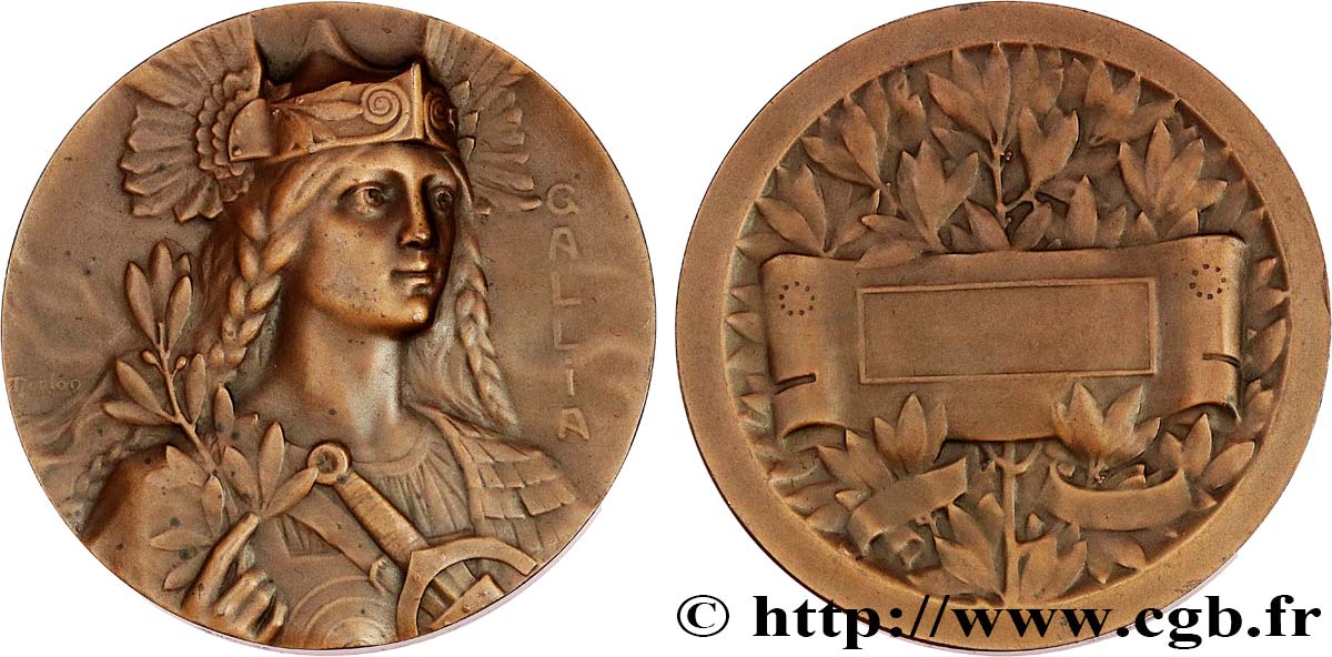 III REPUBLIC Médaille de récompense, Gallia AU
