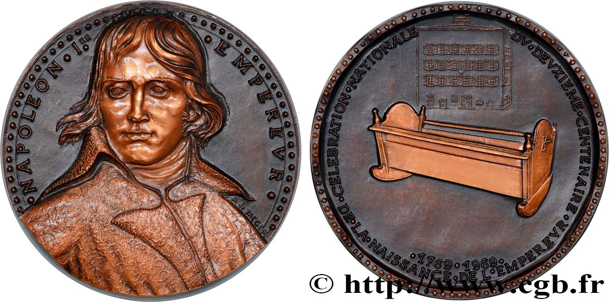 QUINTA REPUBLICA FRANCESA Médaille, Bi-centenaire de la naissance de l’empereur Napoléon Ier EBC