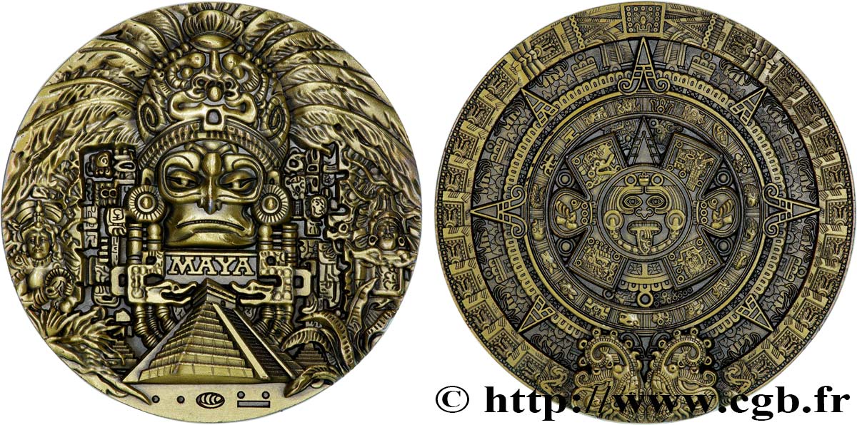 BUILDINGS AND HISTORY Médaille, Calendrier Maya SPL