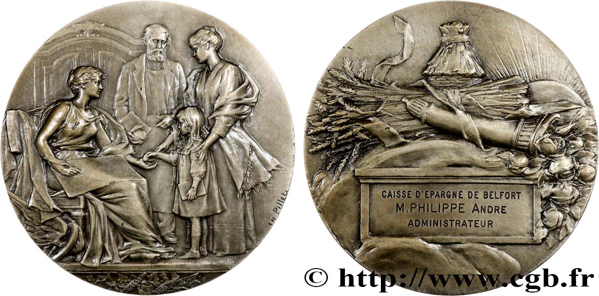 CAISSES D ÉPARGNE Médaille, Caisse d’épargne de Belfort AU