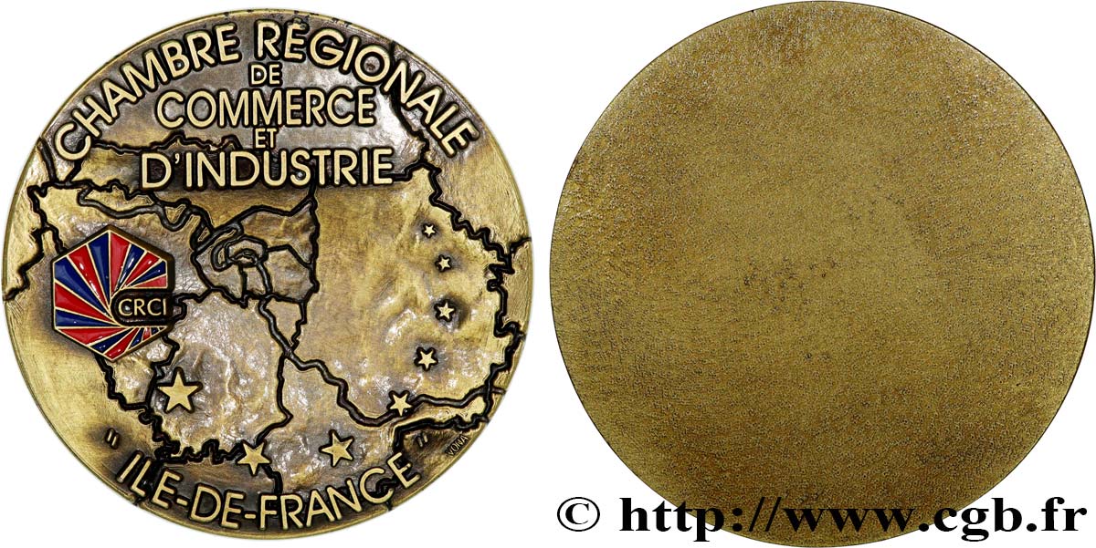 CHAMBERS OF COMMERCE / CHAMBRES DE COMMERCE Médaille, Chambre régionale de commerce et d’industrie d’Île-de-France AU
