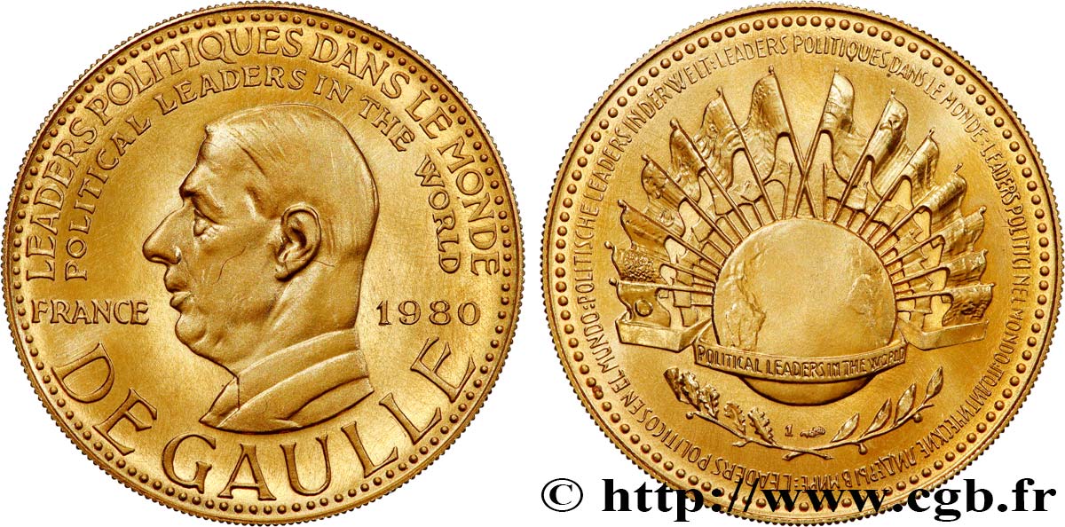 CINQUIÈME RÉPUBLIQUE Médaille, Charles De Gaulle SPL