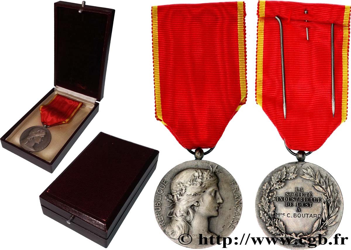 III REPUBLIC Médaille, Société industrielle de l’Est AU/AU