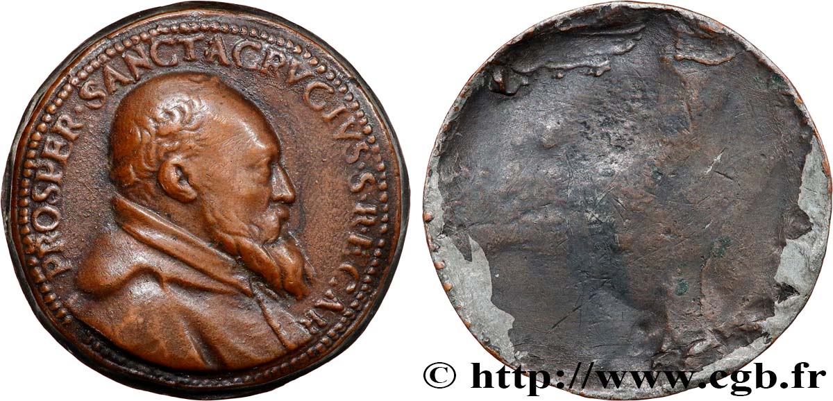 ITALIA Médaille, Prosper de Sainte-Croix, tirage uniface BB