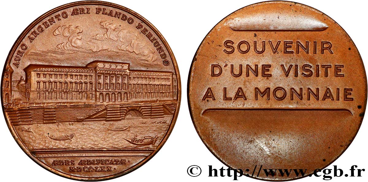 MONNAIE DE PARIS Médaille, Souvenir d’une visite à la Monnaie VZ