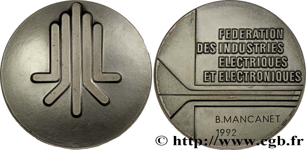 CINQUIÈME RÉPUBLIQUE Médaille de récompense, Fédération des Industries électriques et électroniques SUP