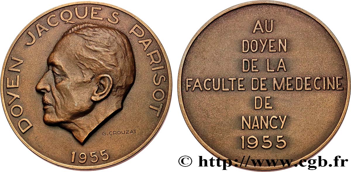 SCIENCES & SCIENTIFIQUES Médaille, Jacques Parisot, doyen AU