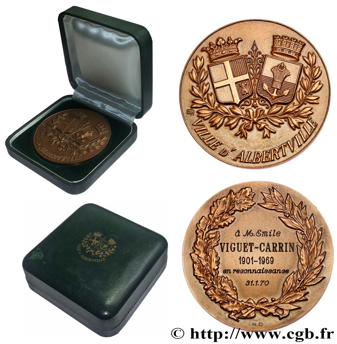 QUINTA REPUBLICA FRANCESA Médaille de reconnaissance EBC