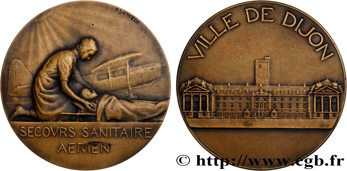 TROISIÈME RÉPUBLIQUE Médaille, Secours sanitaire aérien SUP
