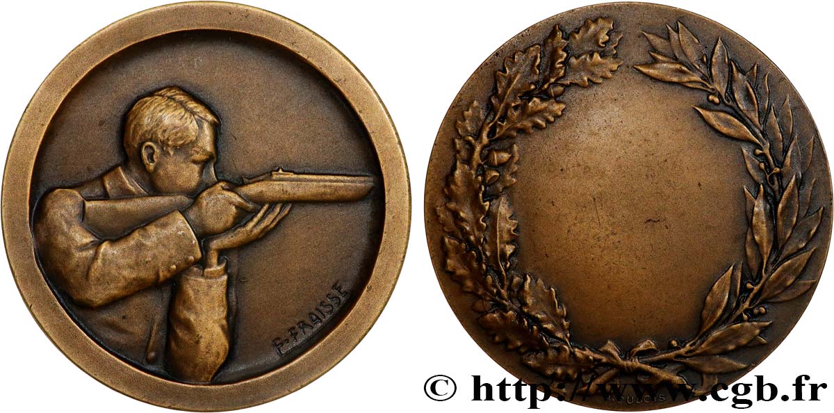 TROISIÈME RÉPUBLIQUE Médaille de Tir TTB