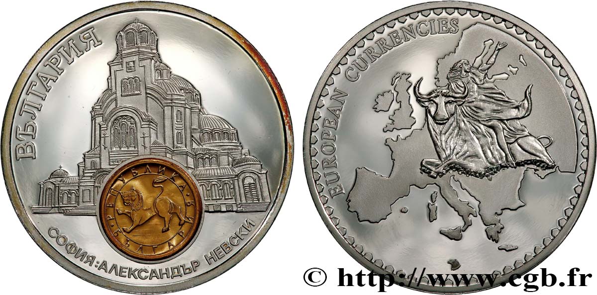 EUROPA Médaille, European Currencies, Bulgarie AU