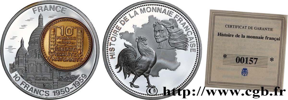 EUROPE Médaille, European Currencies, France SUP