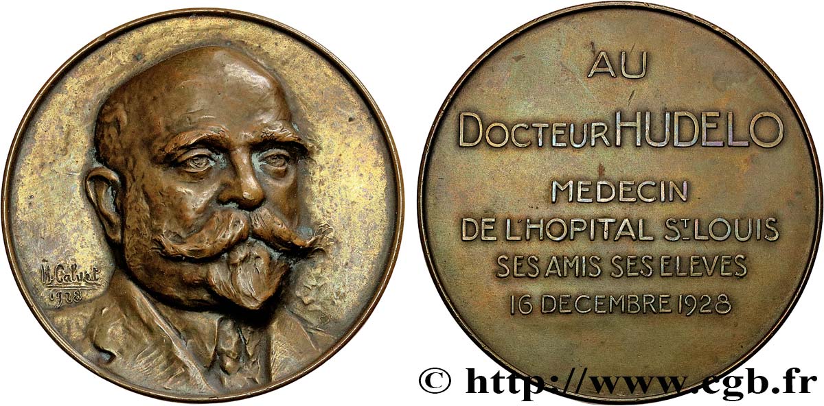 SCIENCES & SCIENTIFIQUES Médaille, Docteur Hudelo XF