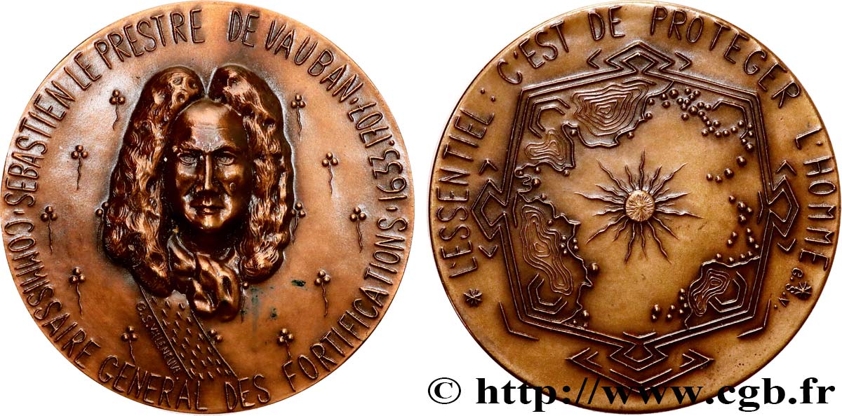 SCIENCES & SCIENTIFIQUES Médaille, Sébastien Le Prestre de Vauban AU