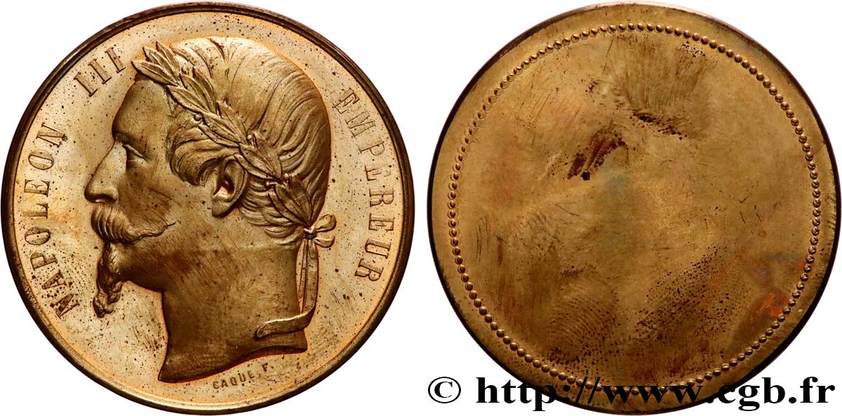 SECOND EMPIRE Médaille, Napoléon III SUP/TTB+