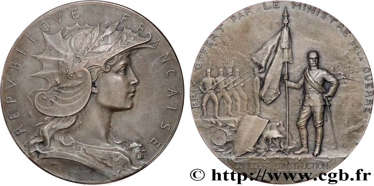DRITTE FRANZOSISCHE REPUBLIK Médaille, Concours d’instruction militaire fVZ