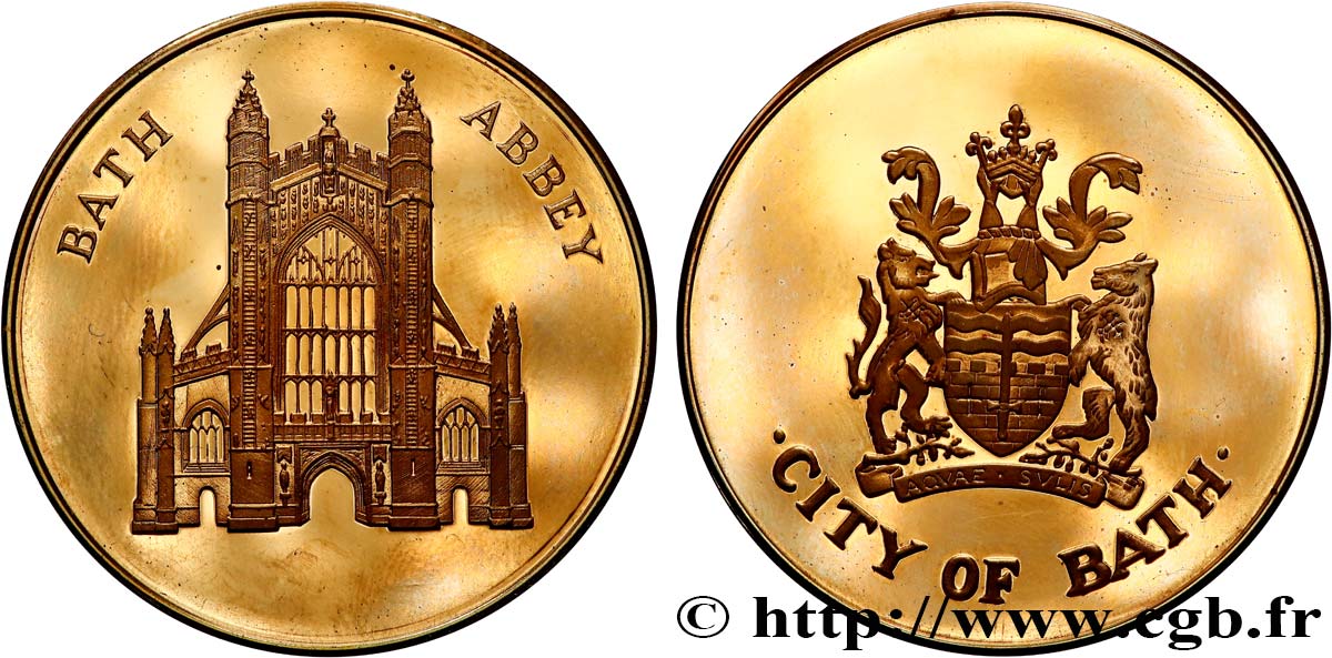 REGNO UNITO Médaille, Abbaye de Bath SPL