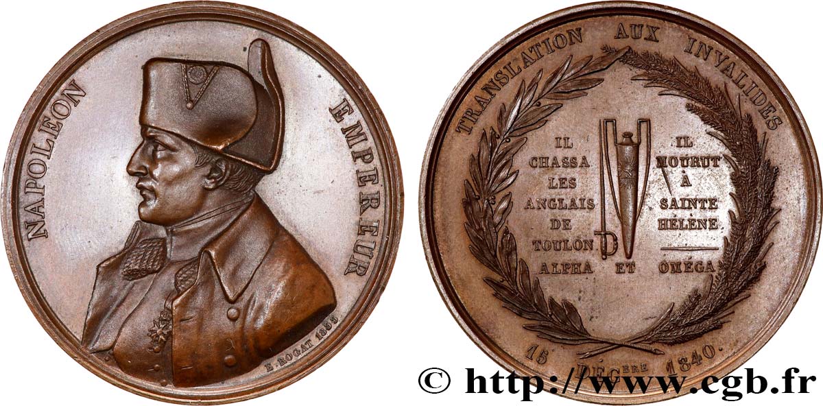 LUIS FELIPE I Médaille, Retour des cendres de Napoléon Ier EBC