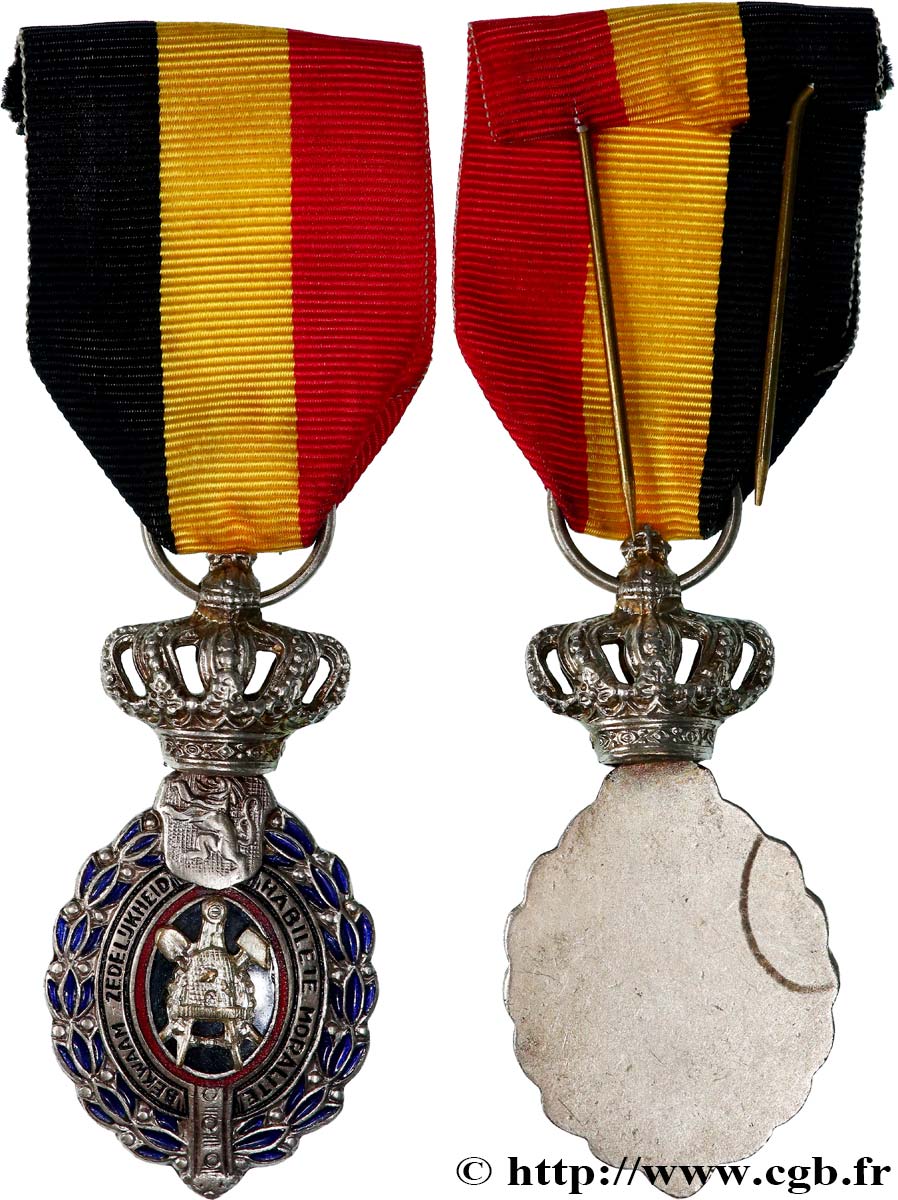 BELGIUM Médaille, Habileté et moralité AU