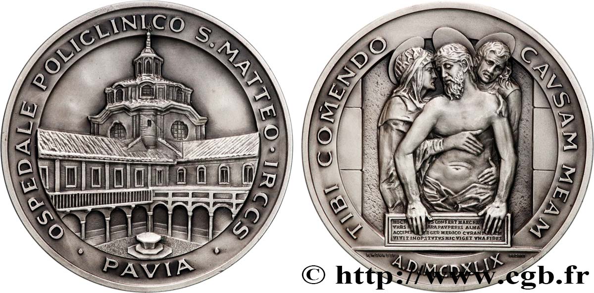 ITALIE Médaille, Fondation I.R.C.C.S. Policlinico San Matteo SUP
