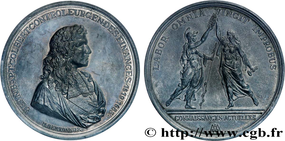 LOUIS XIV  THE SUN KING  Médaille, Jean-Baptiste Colbert fVZ