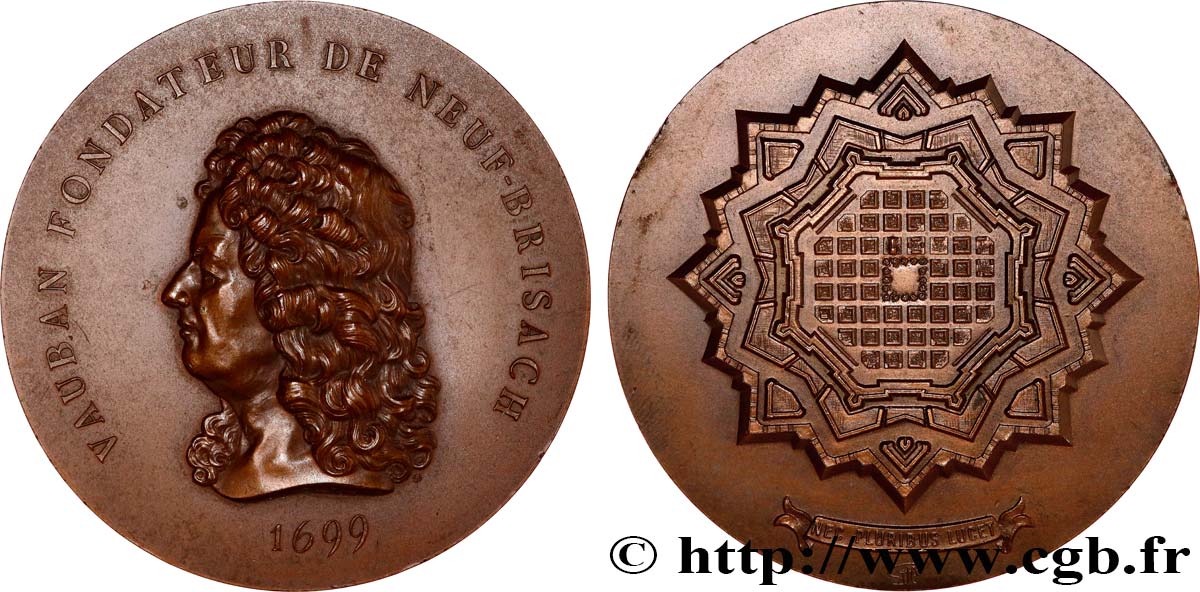 MONUMENTS ET HISTOIRE Médaille, Vauban, Neuf-Brisach SUP