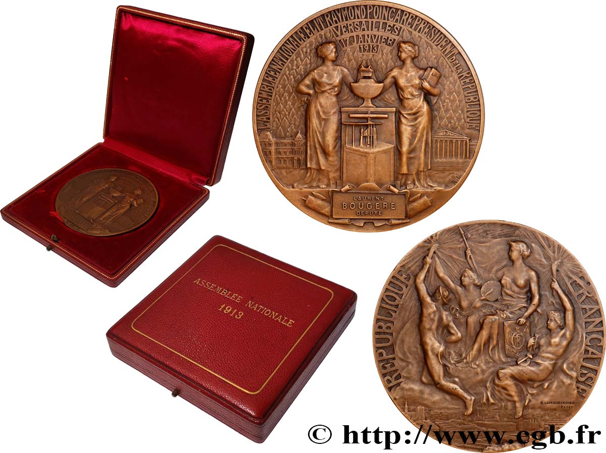 DRITTE FRANZOSISCHE REPUBLIK Médaille, Élection de Raymond Poincaré VZ