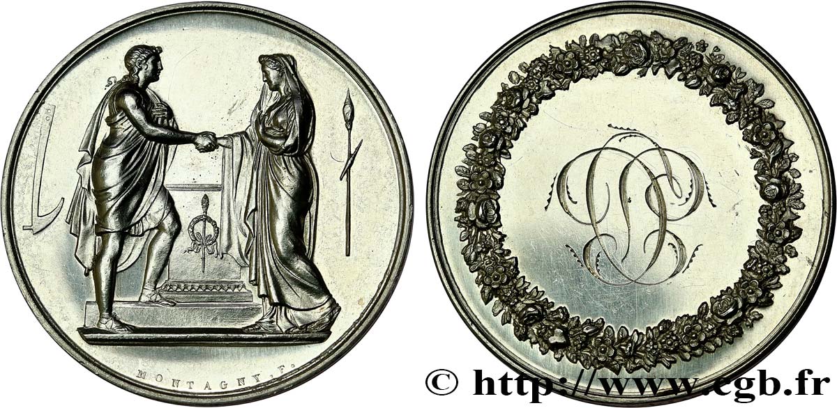 AMOUR ET MARIAGE Médaille de mariage, Couple antique AU