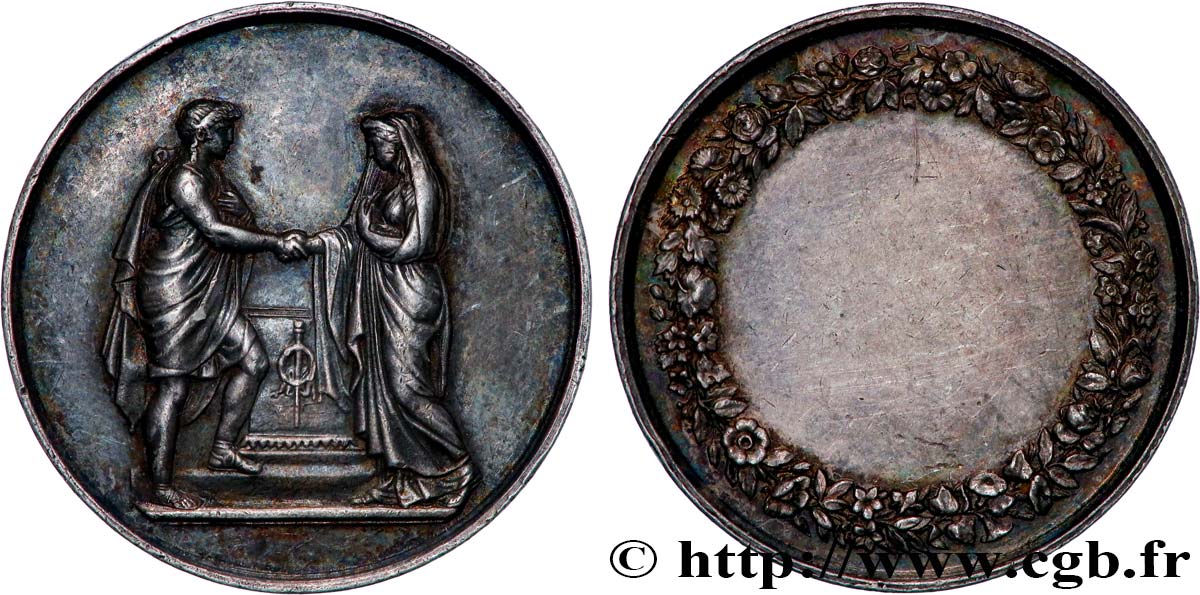 LOVE AND MARRIAGE Médaille de mariage, Couple antique AU