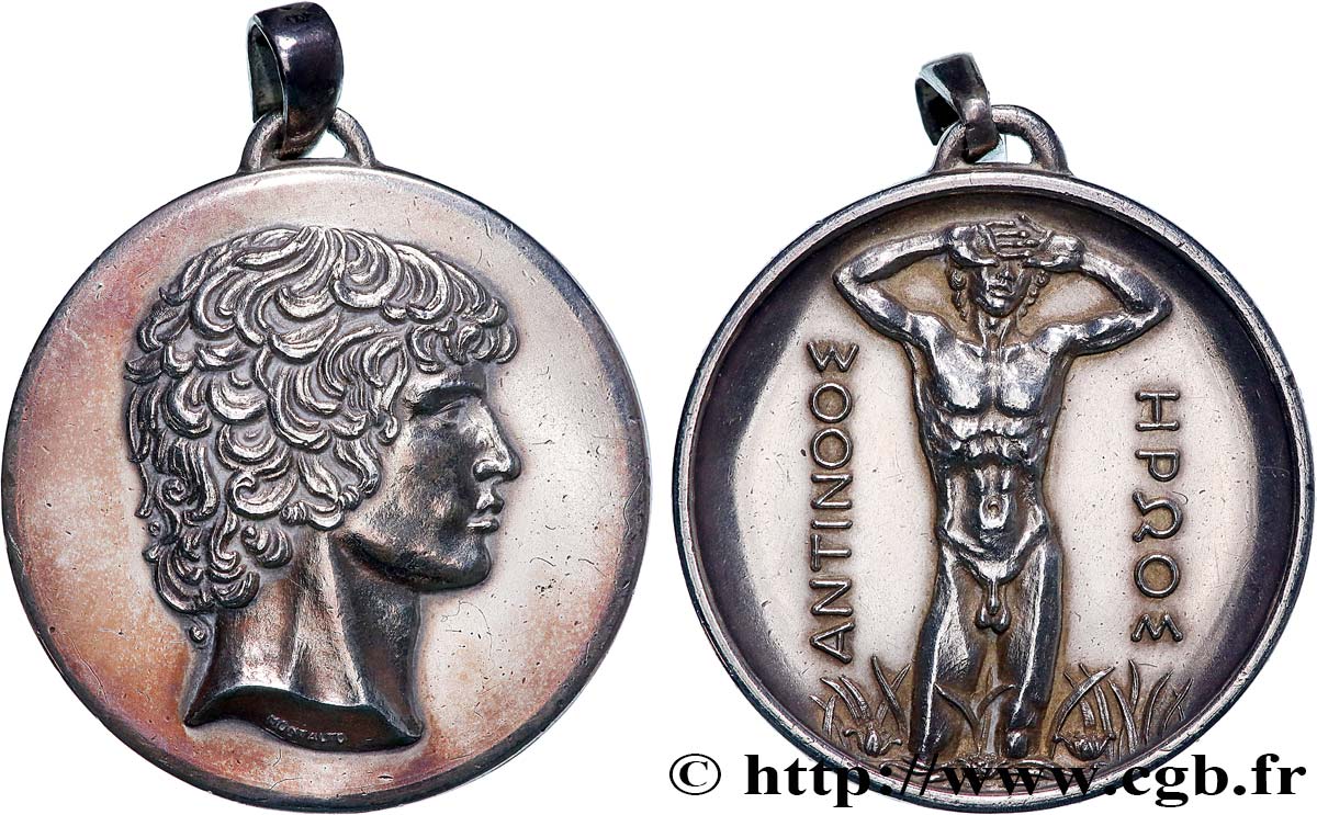 ANTINOUS Médaille, Antinoüs XF