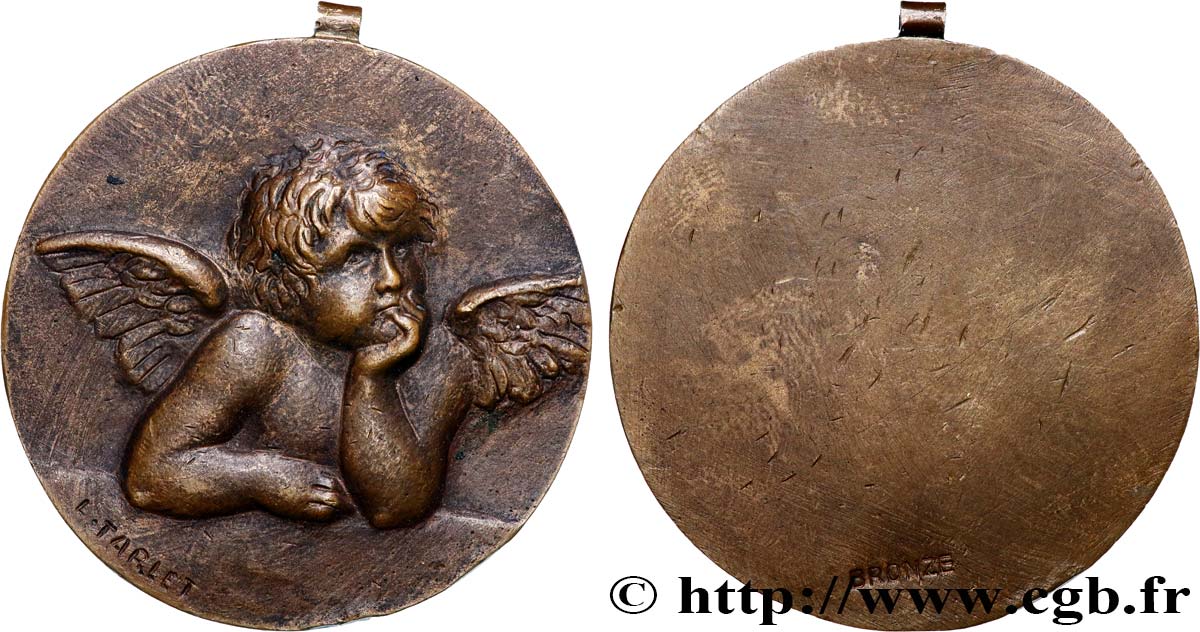 ART, PAINTING AND SCULPTURE Médaille, Putti de Raphaël XF