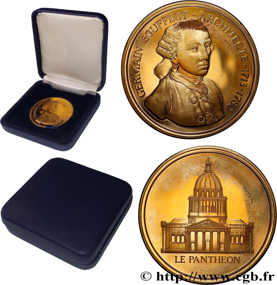 BUILDINGS AND HISTORY Médaille, Germain Soufflot, le Panthéon MBC+