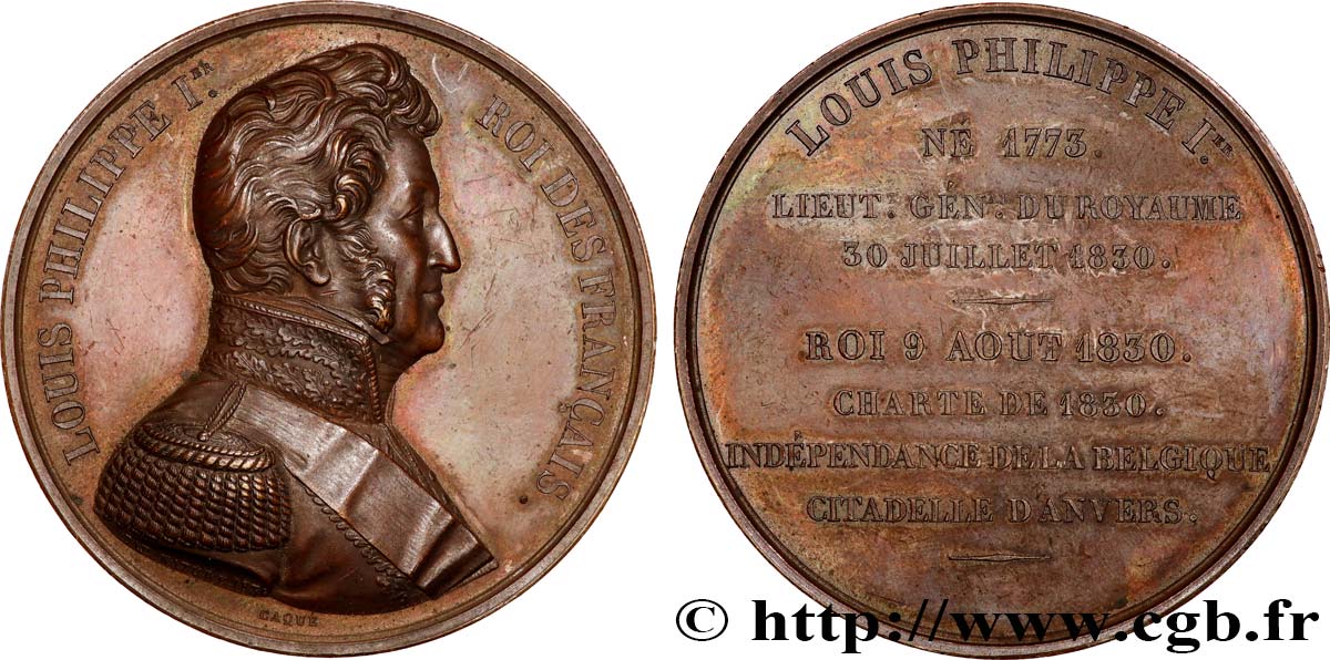 LOUIS-PHILIPPE I Médaille, Roi Louis-Philippe Ier AU