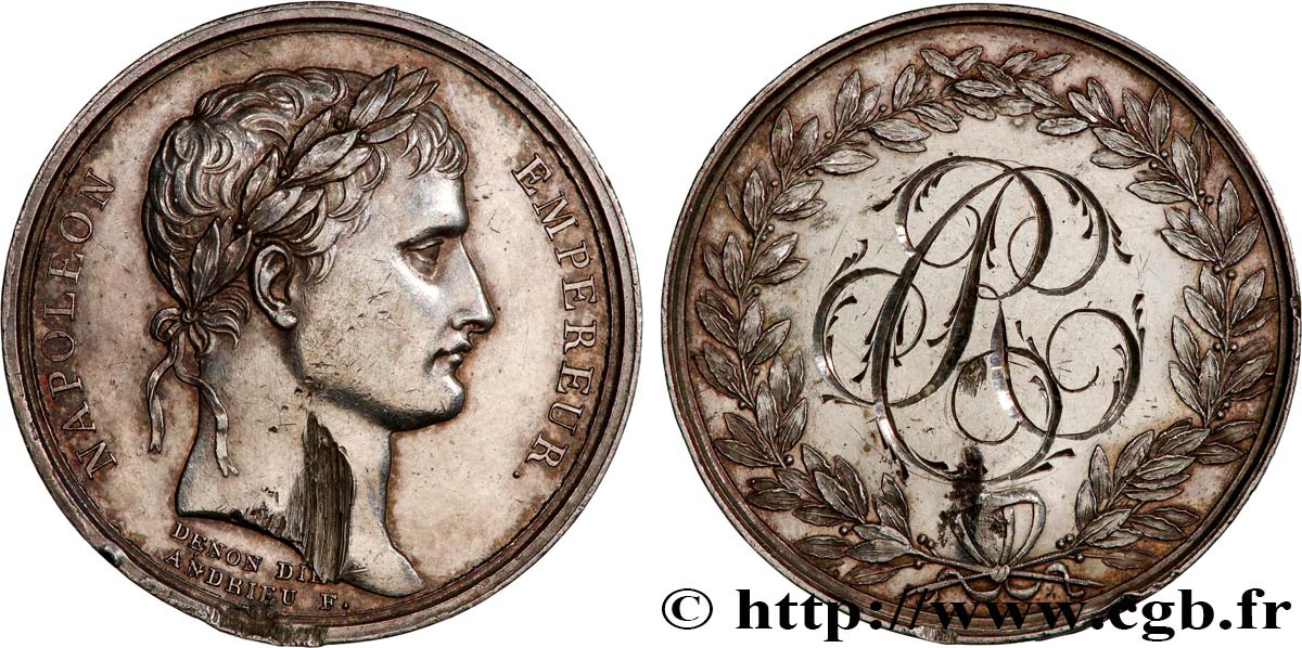 PREMIER EMPIRE / FIRST FRENCH EMPIRE Médaille de mariage, Napoléon Ier AU
