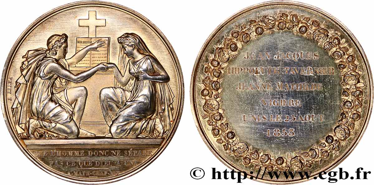 AMOUR ET MARIAGE Médaille de mariage, Evangile de St Mathieu  EBC