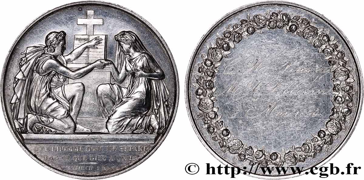 AMOUR ET MARIAGE Médaille de mariage, Evangile de St Mathieu  AU