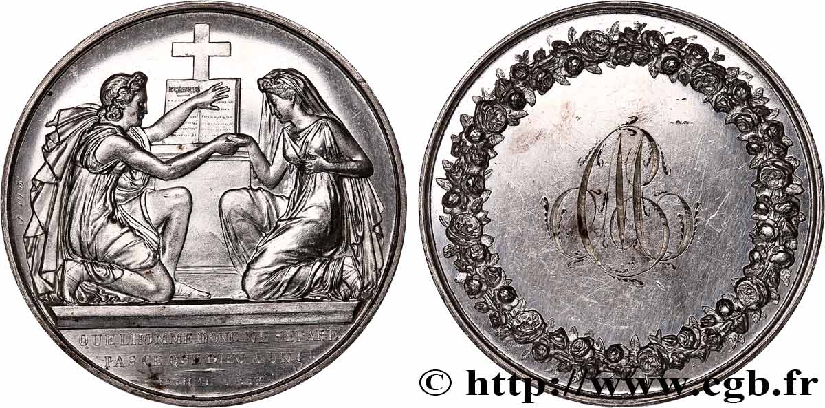 AMOUR ET MARIAGE Médaille de mariage, Evangile de St Mathieu  AU