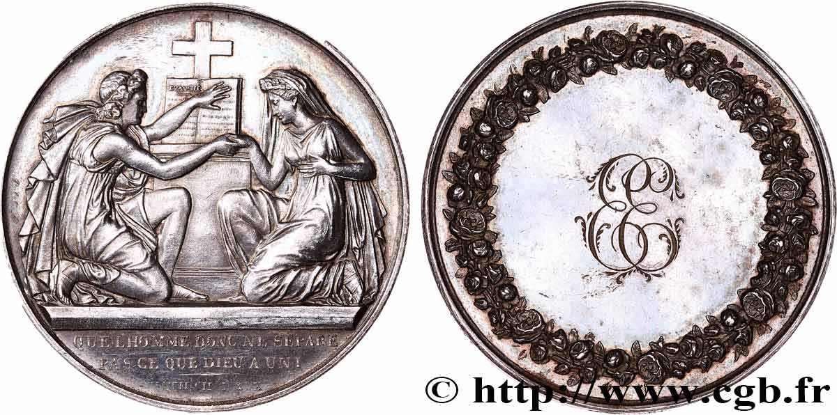 AMOUR ET MARIAGE Médaille de mariage, Evangile de St Mathieu  MBC+