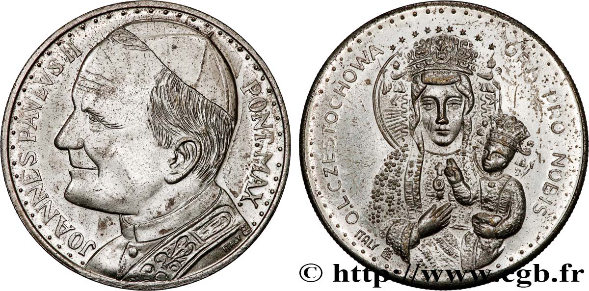 JOHN-PAUL II (Karol Wojtyla) Médaille, Vierge polonaise AU