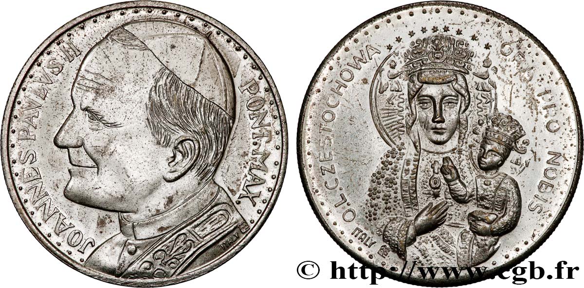 JEAN-PAUL II (Karol Wojtyla) Médaille, Vierge polonaise AU