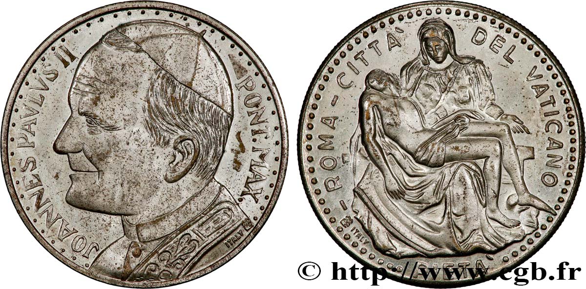 JEAN-PAUL II (Karol Wojtyla) Médaille, Pieta du Vatican AU