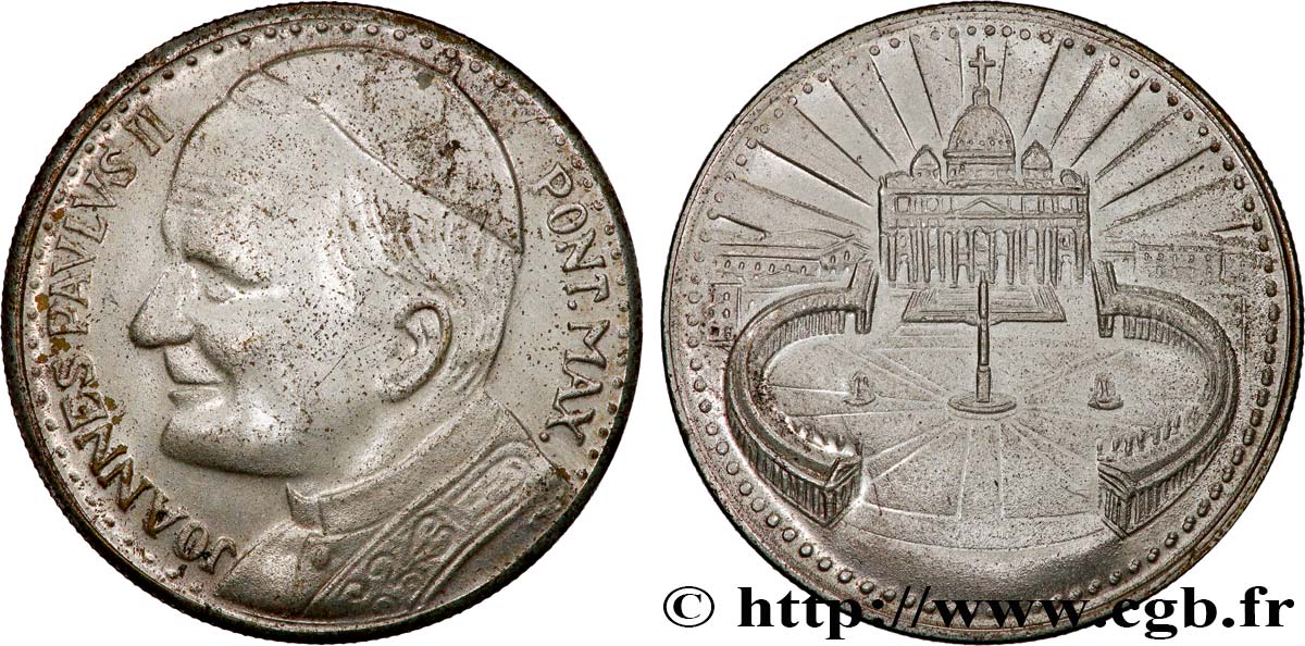 JOHN-PAUL II (Karol Wojtyla) Médaille, Basilique Saint Pierre AU
