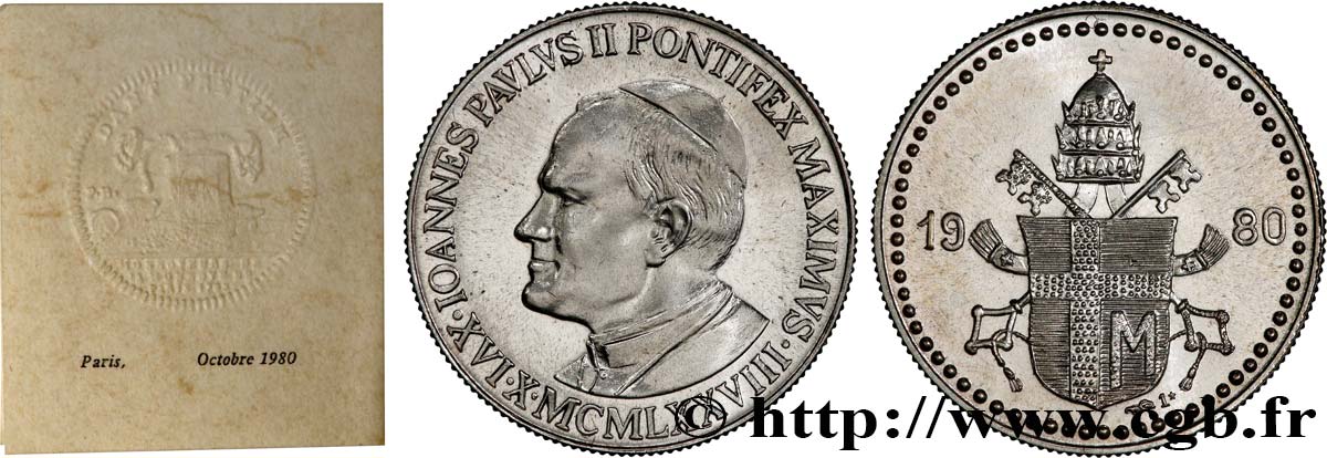 JEAN-PAUL II (Karol Wojtyla) Médaille, Jean Paul II, Tout à toi SUP