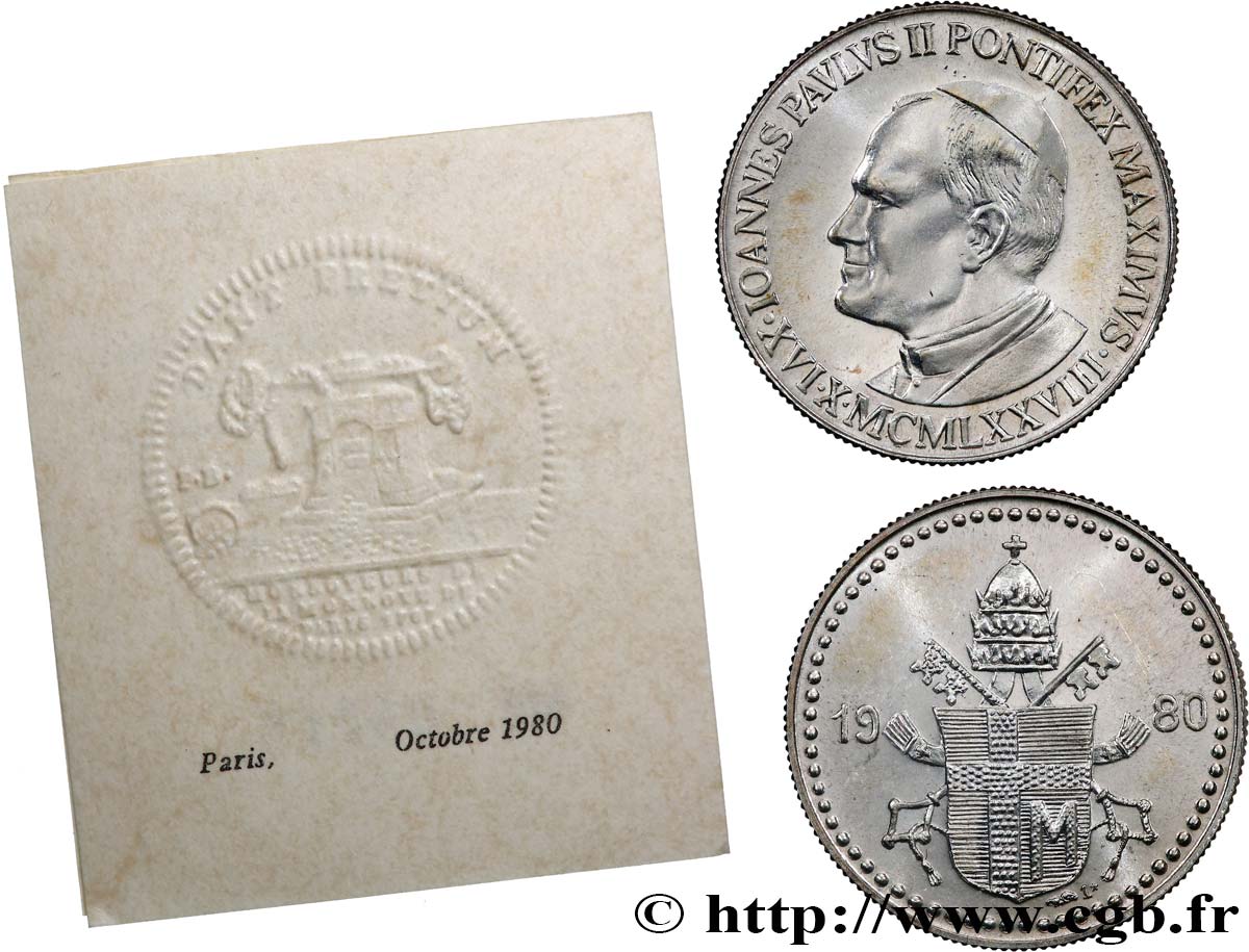 JEAN-PAUL II (Karol Wojtyla) Médaille, Jean Paul II, Tout à toi EBC