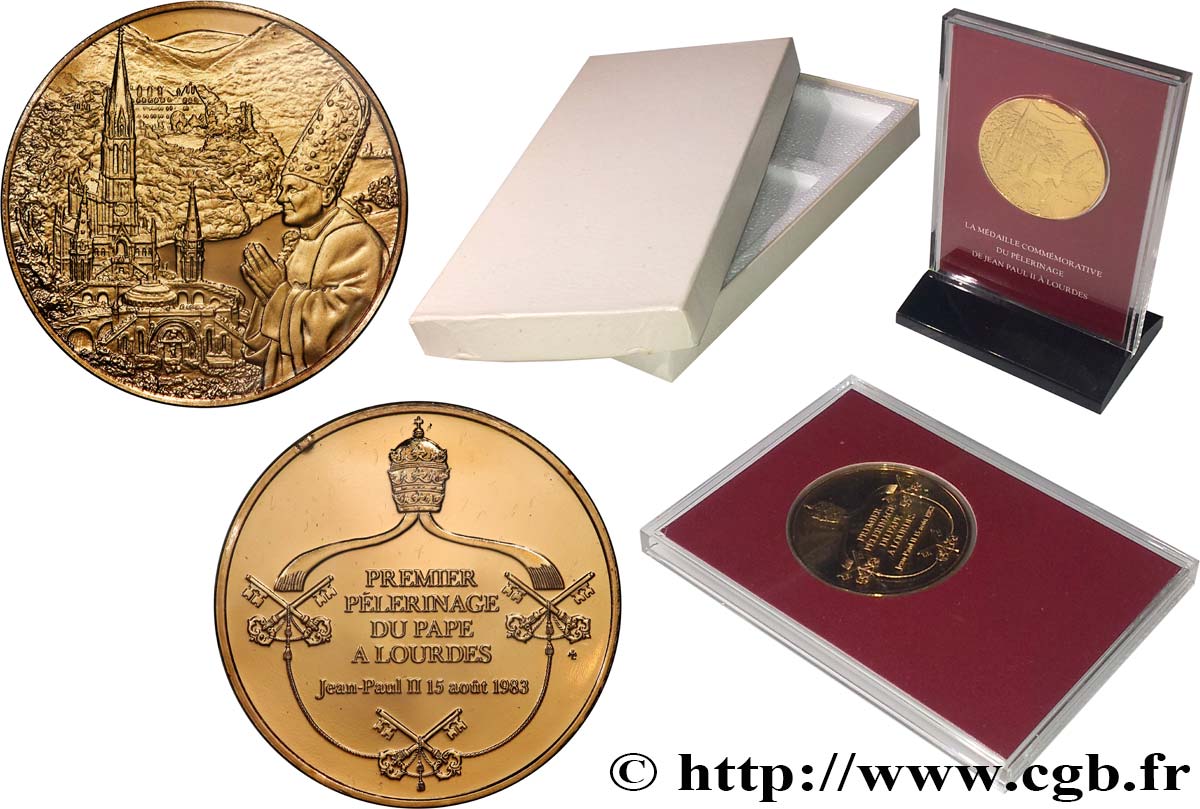 JOHN-PAUL II (Karol Wojtyla) Médaille, Premier pèlerinage du pape MS
