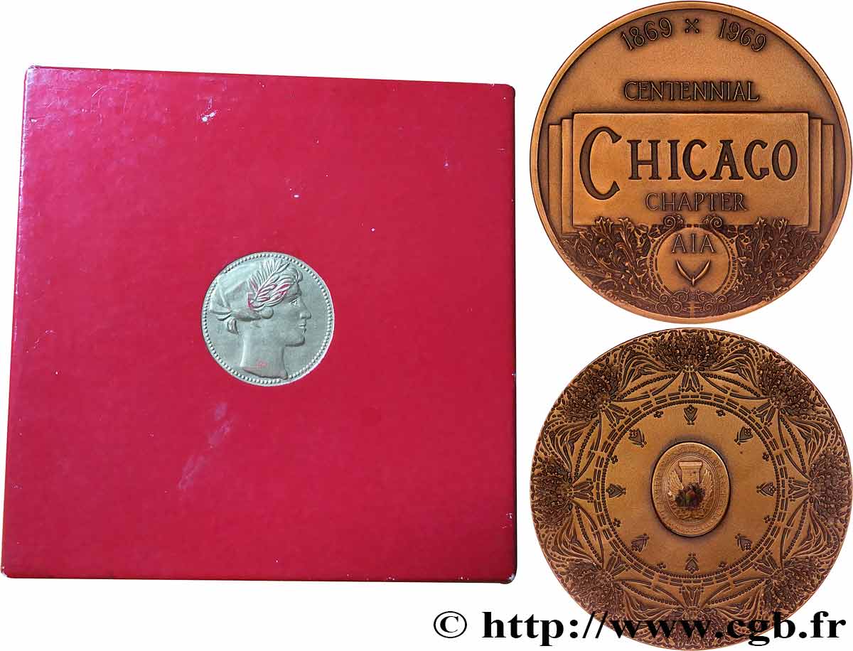 ÉTATS-UNIS D AMÉRIQUE Médaille, Centennial de Chicago SUP