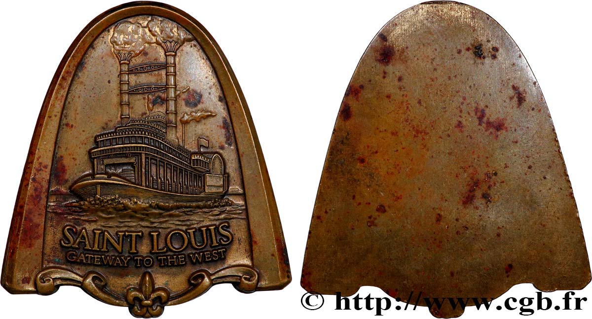 ÉTATS-UNIS D AMÉRIQUE Médaille, Saint Louis, Gateway to the West TTB