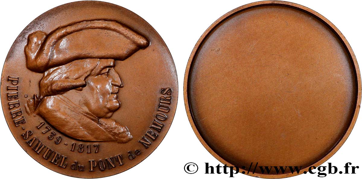 VARIOUS CHARACTERS Médaille, Pierre Samuel du Pont de Nemours AU
