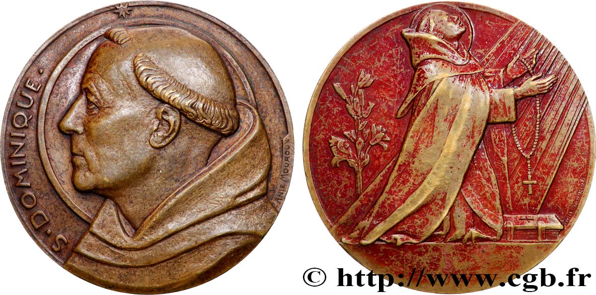 MÉDAILLES RELIGIEUSES Médaille, Saint Dominique TTB
